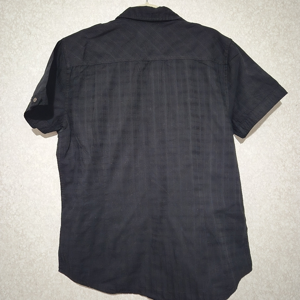 Guess Men's Black Short Sleeve Button-Down Shirt...size:L - Picture 6 of 9